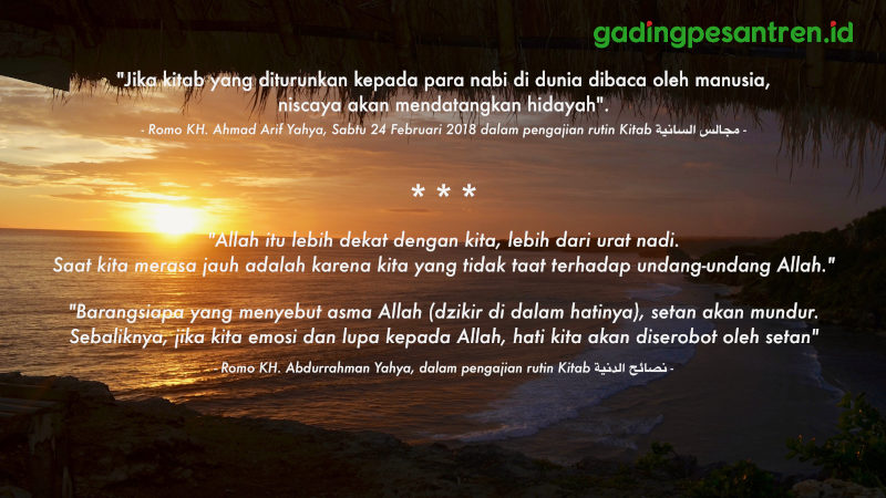 Pesan Para Kyai Pondok Pesantren Gading Malang - Romo KH. Ahmad Arif Yahya, KH. Abdurrahman Yahya
